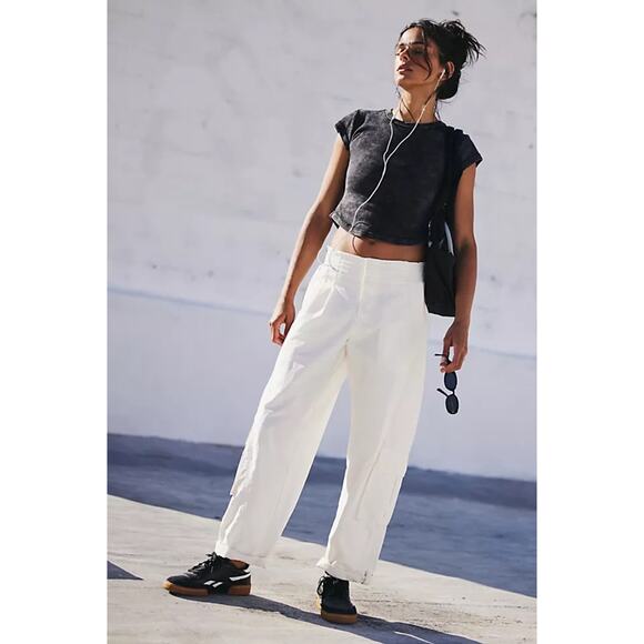 Free People Pants - Free People FP Movement Mesmerize Me Solid Pants in White Women's Size M